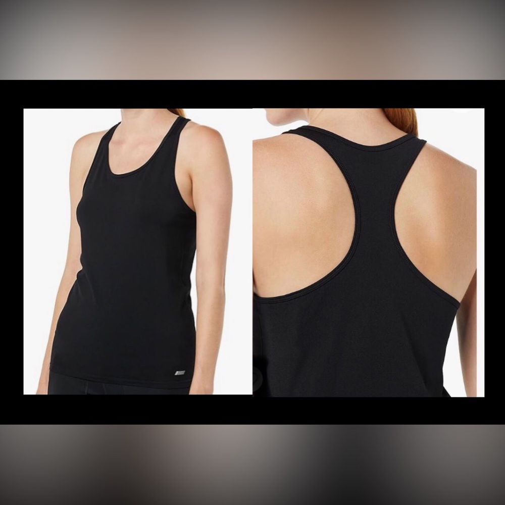 AMAZON ESSENTIALS Women's Active Seamless Standard-Fit Racerback Tank size L NWT